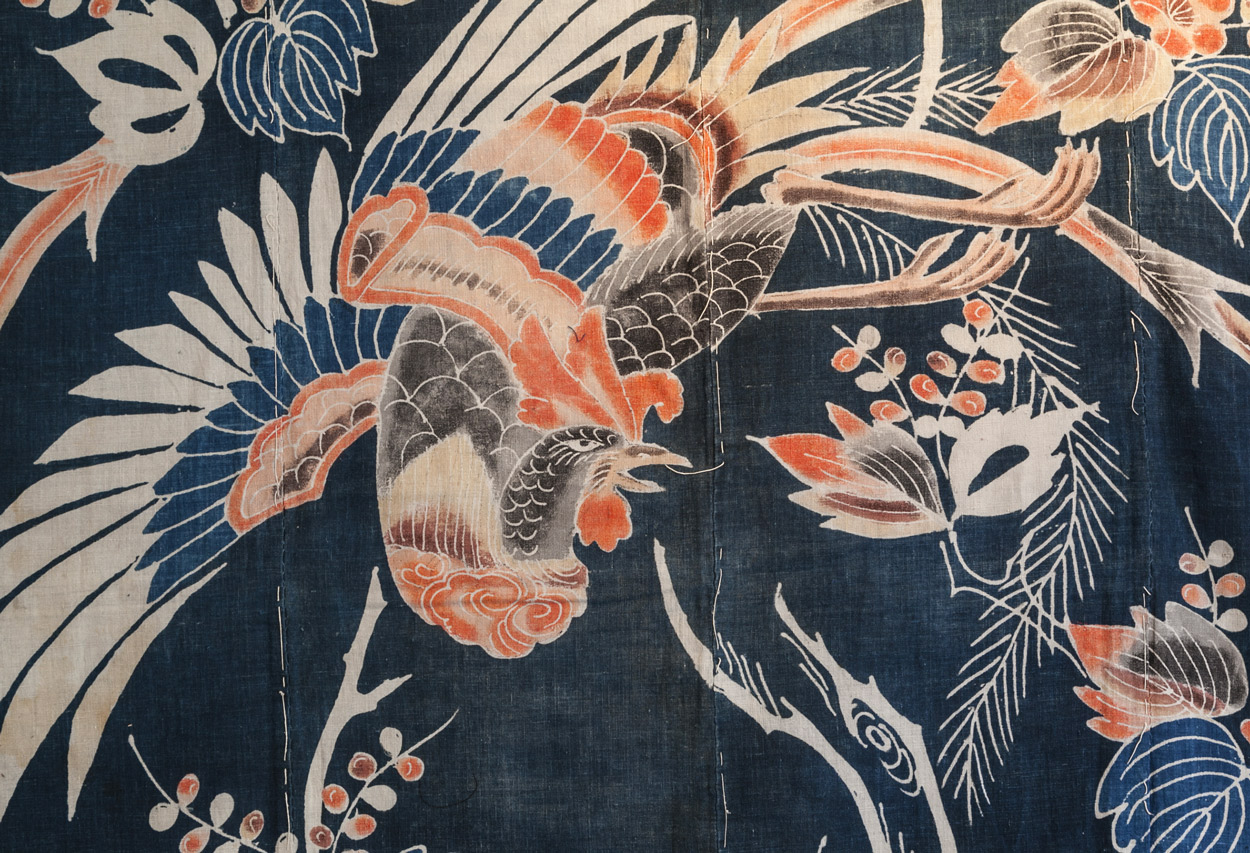 couvre-lit-tsutsugaki-japon-galerie-peter-kammermann-carouge-geneve